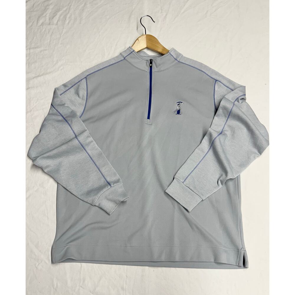 FootJoy 1/4 zip golf Pullover  sweatshirt Performance FJ men’s size L -  gray